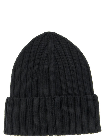 Logo patch beanie Hats