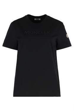 Moncler Cotton t-shirt with embroidered tone-on-tone logo
