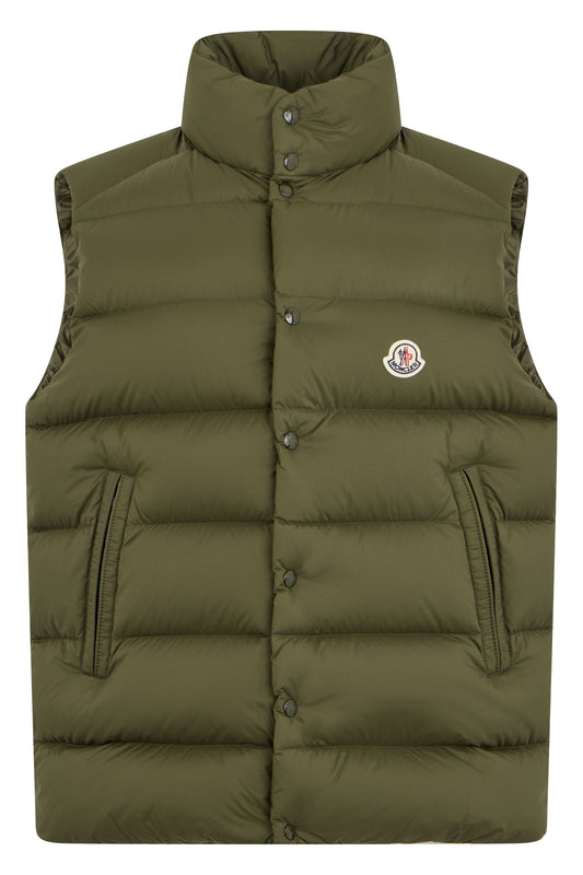 Moncler Olive Green Padded Gilet for Mid Seasons