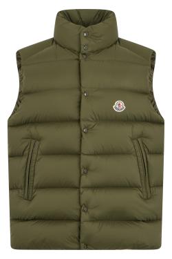 Moncler Olive Green Padded Gilet for Mid Seasons