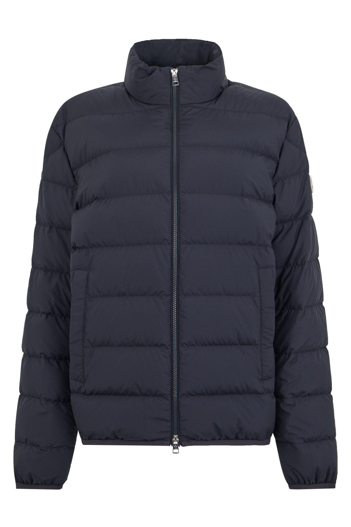 Moncler Light black padded jacket with collar