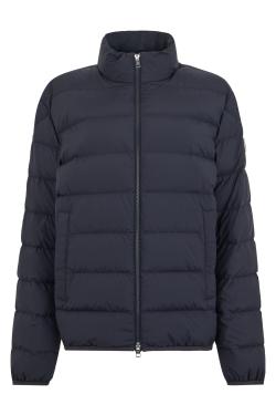 Moncler Light black padded jacket with collar