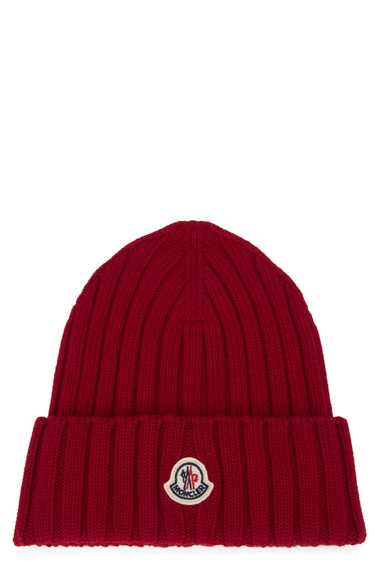 Moncler Ribbed wool hat