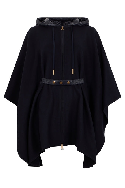 Moncler Cloak with hood and belt