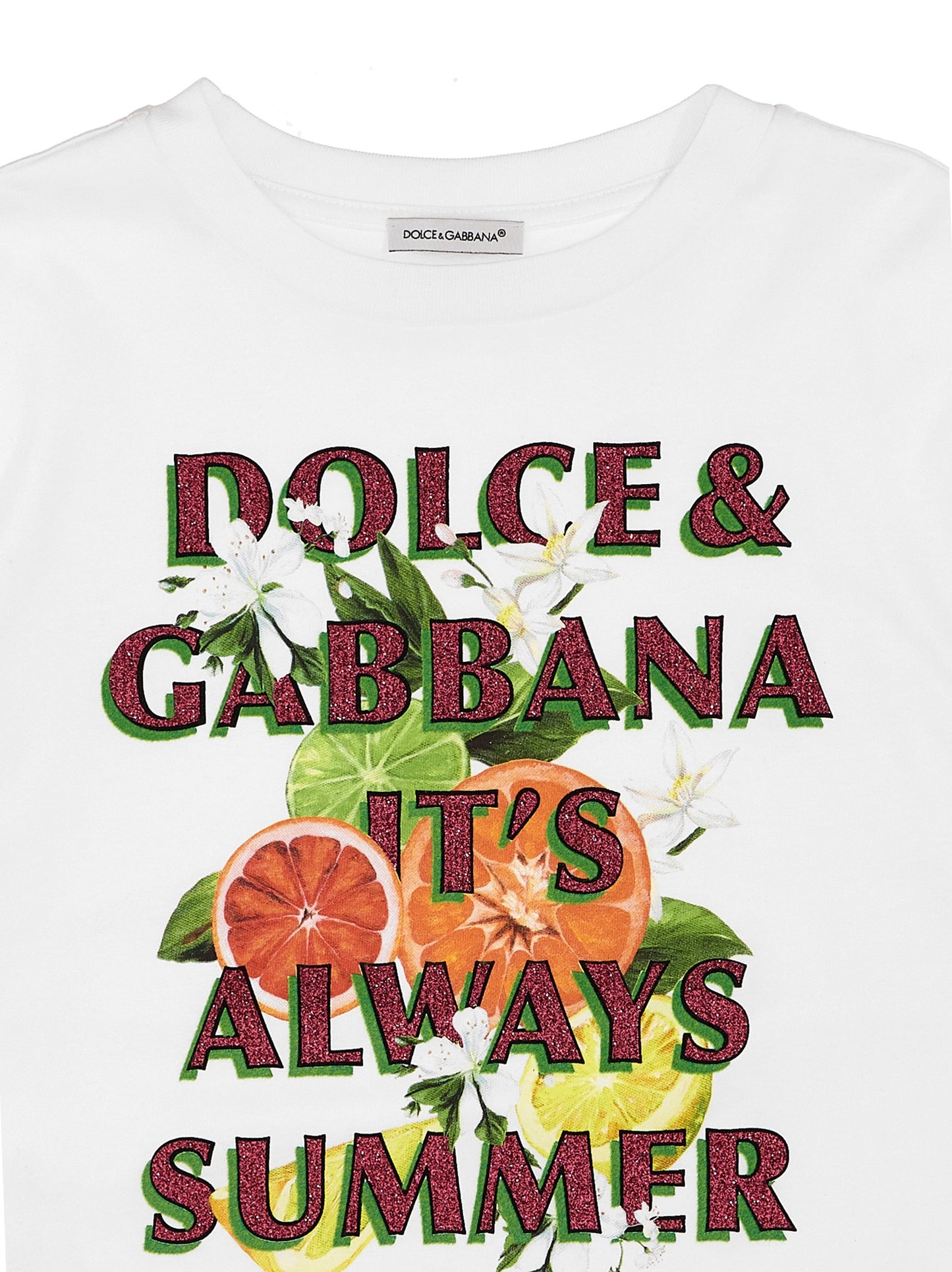 Glitter print T-shirt T-shirt