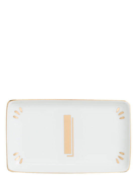 Rectangular letter 'I' valet tray Empty pocket accessories
