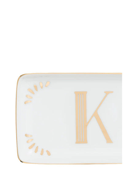 Rectangular letter 'K' valet tray Empty pocket accessories