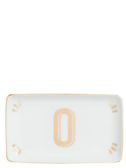 Rectangular letter 'O' valet tray Empty pocket accessories