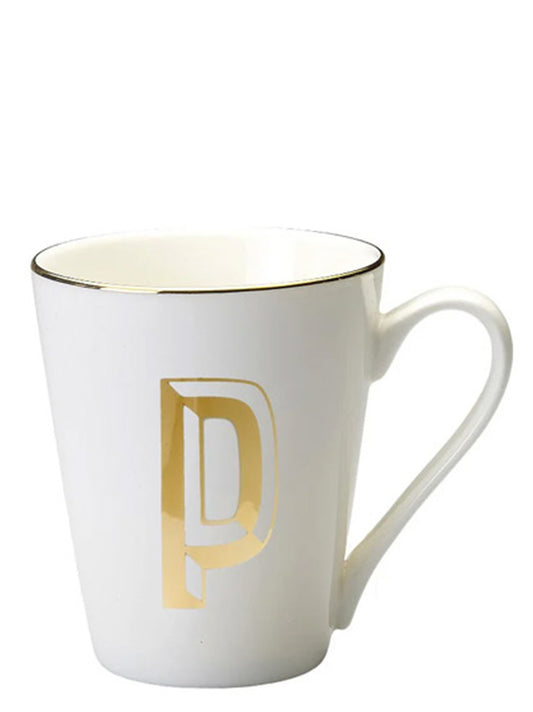 Cup letter 'P' Tea and coffee
