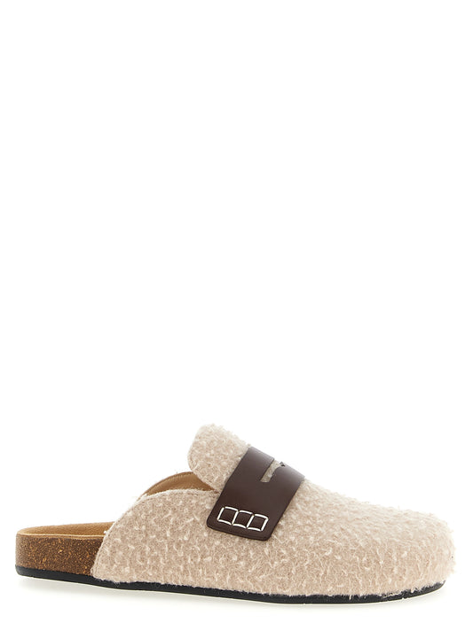 'Felt Loafer' mules Flat shoes