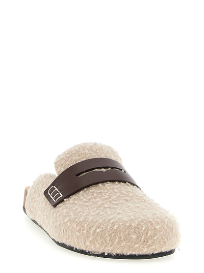 'Felt Loafer' mules Flat shoes