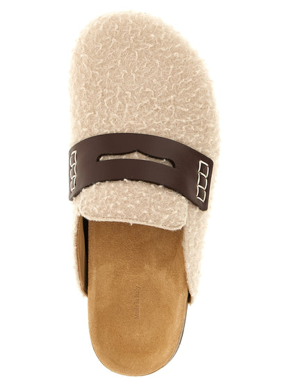 'Felt Loafer' mules Flat shoes