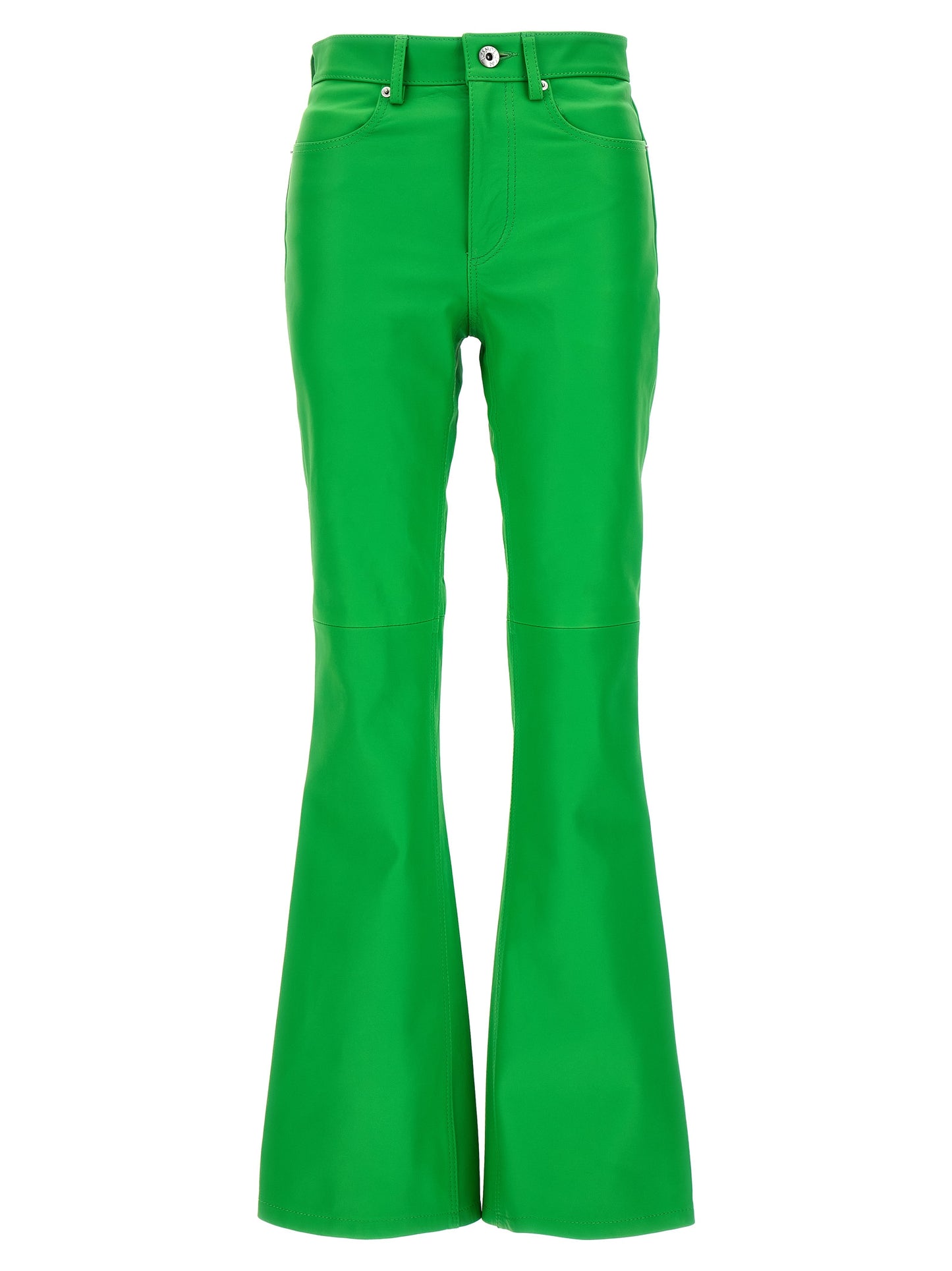 Leather bootcut trousers Pants