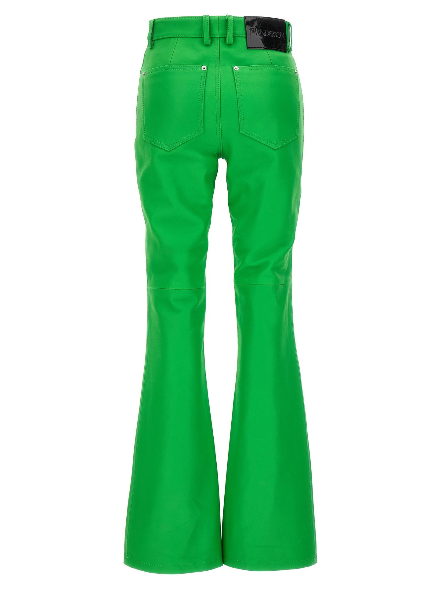 Leather bootcut trousers Pants