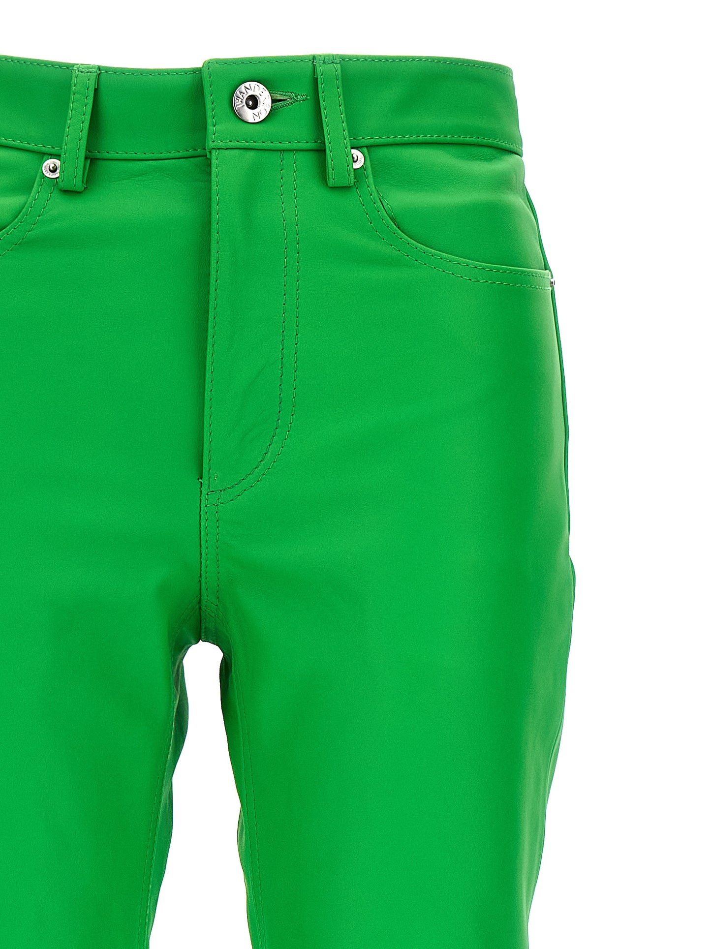 Leather bootcut trousers Pants