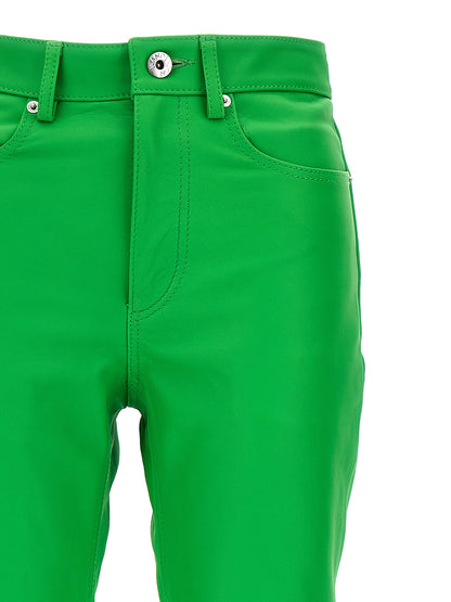 Leather bootcut trousers Pants