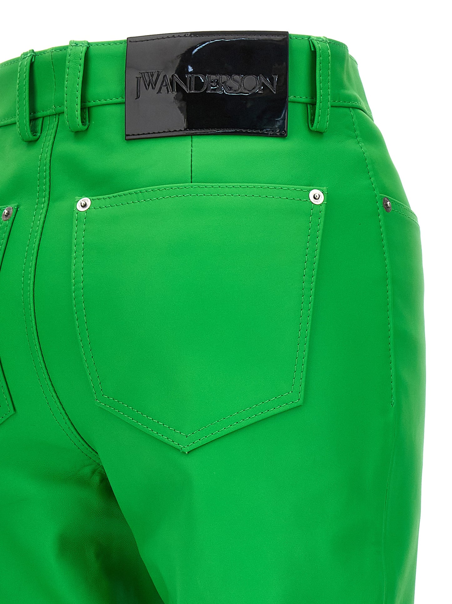 Leather bootcut trousers Pants