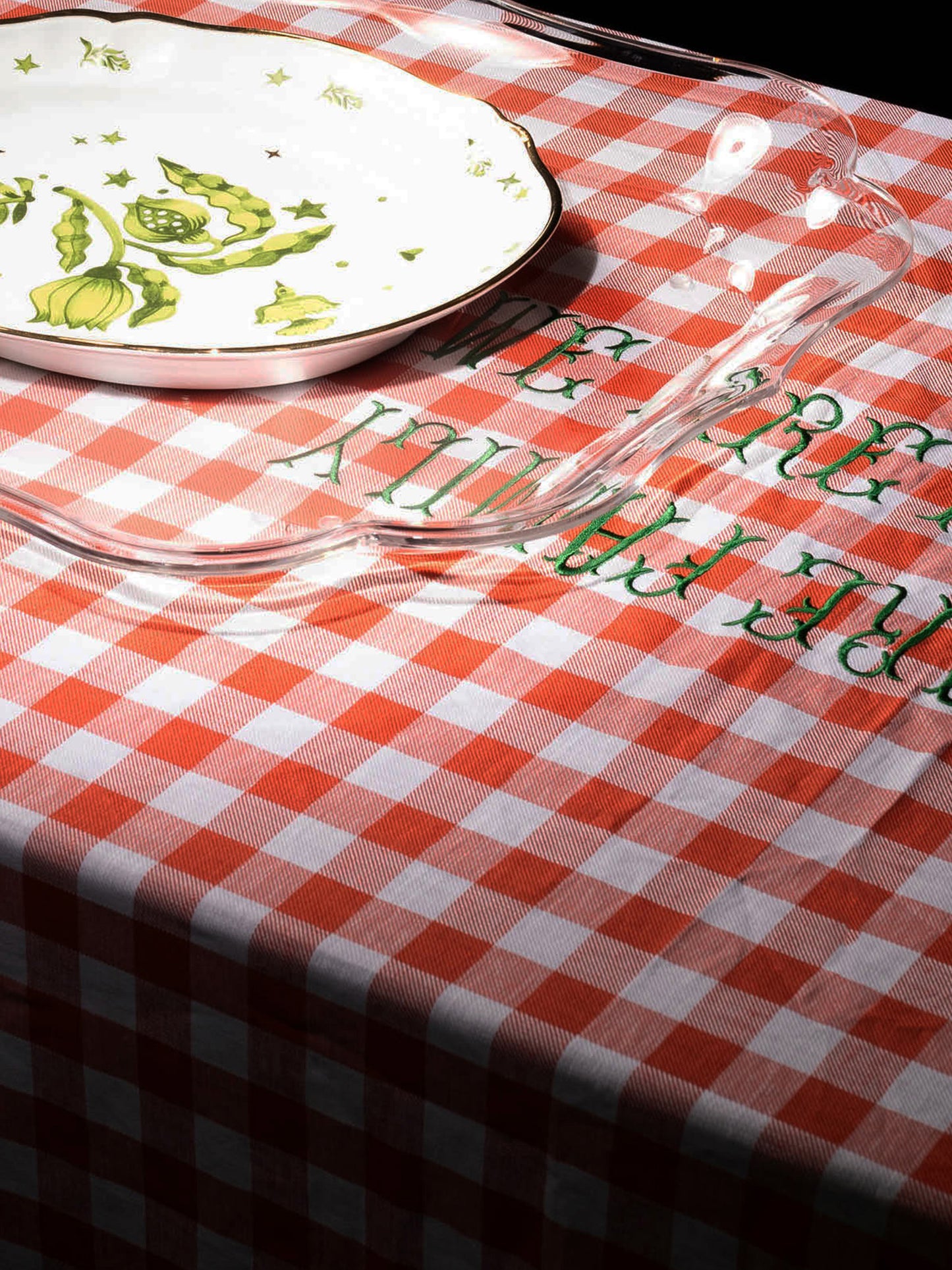 'We are a family' linen Kitchen linen