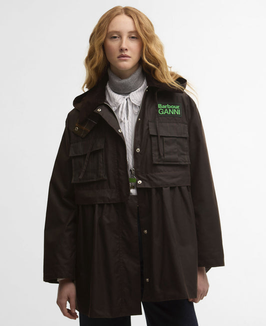 Barbour X Ganni Ba x ganni peplum wax
