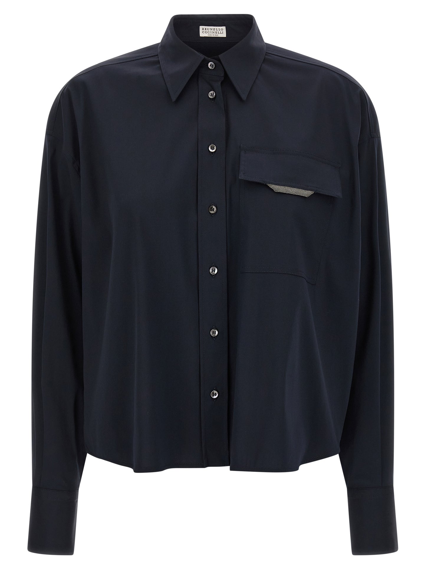 'Shiny Flap Detail' shirt Shirt, blouse