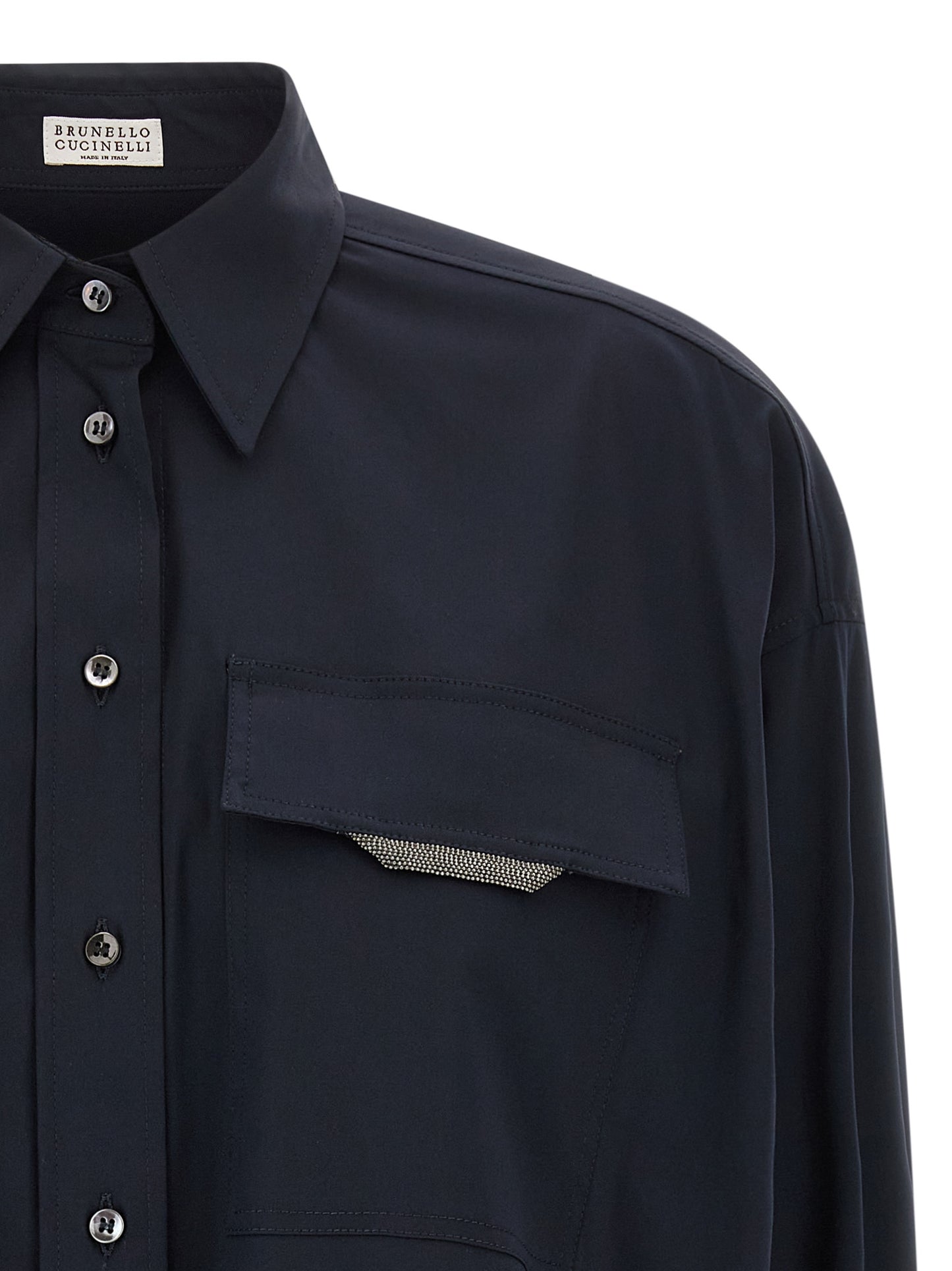 'Shiny Flap Detail' shirt Shirt, blouse
