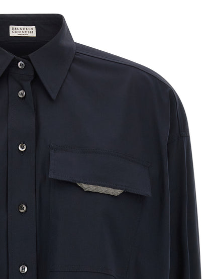 'Shiny Flap Detail' shirt Shirt, blouse