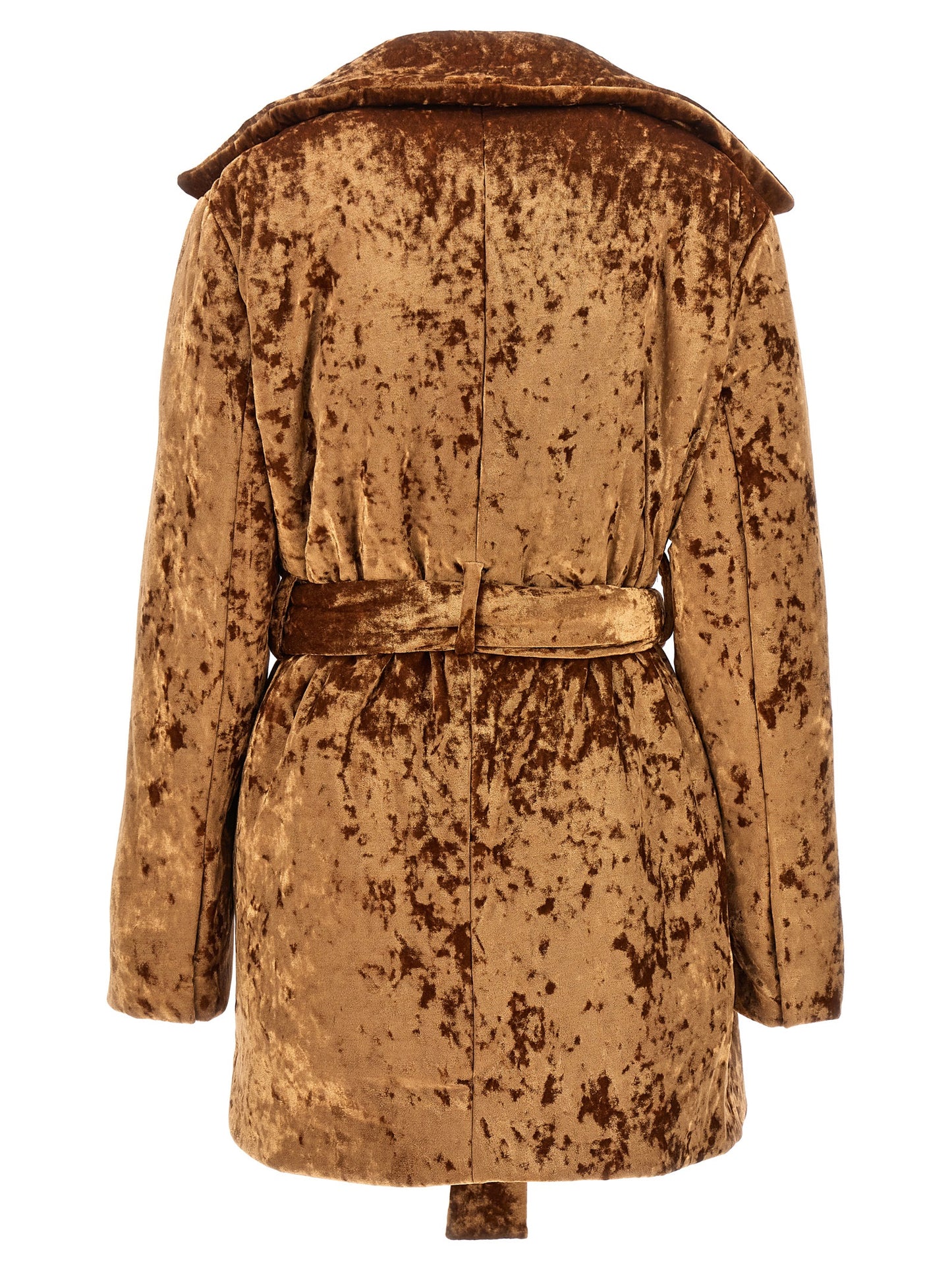 'Crushed velvet' coat Coats, trench coats