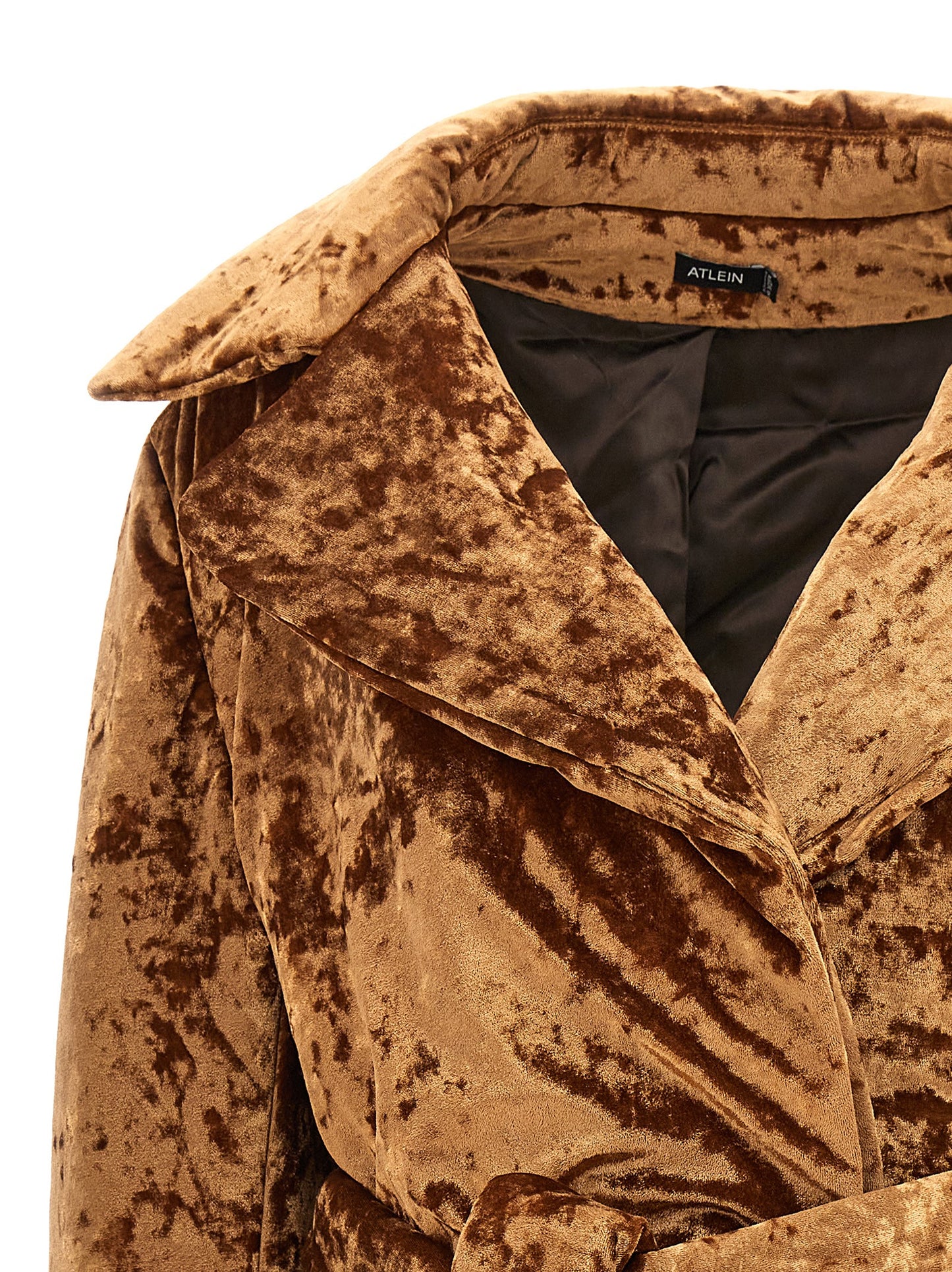 'Crushed velvet' coat Coats, trench coats