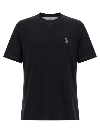 Logo embroidery t-shirt T-shirt