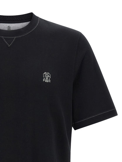 Logo embroidery t-shirt T-shirt