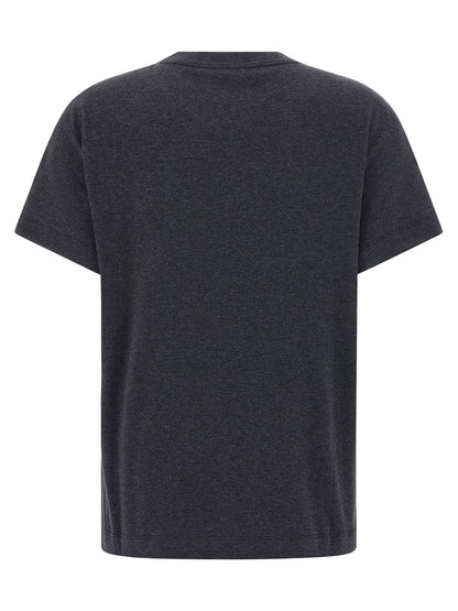 'Dazzling Chalk Stripe Embroidery' T-shirt T-shirt