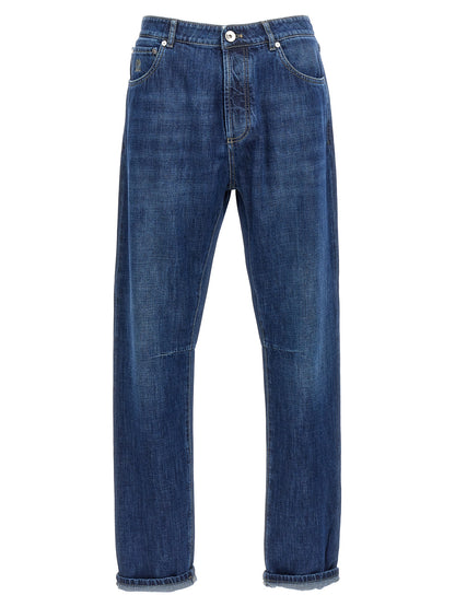 Logo embroidery denim jeans Jeans