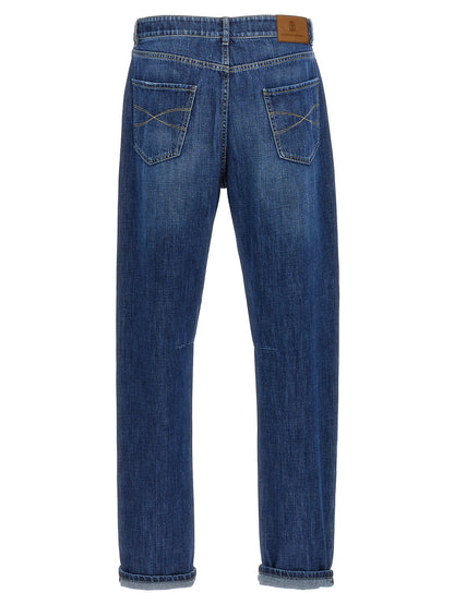 Logo embroidery denim jeans Jeans
