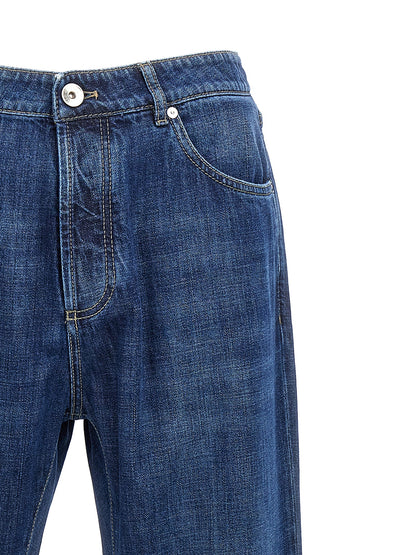 Logo embroidery denim jeans Jeans