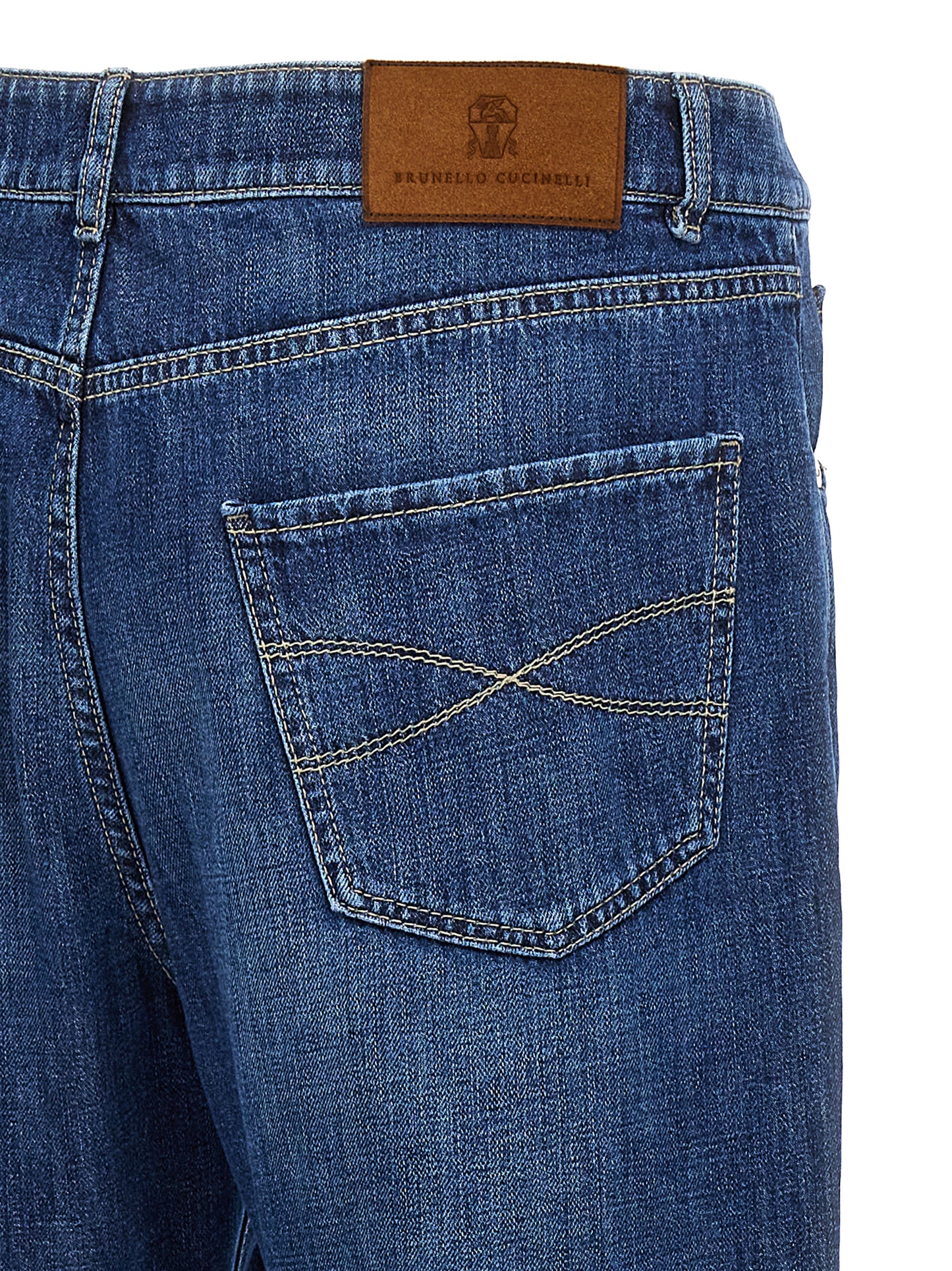 Logo embroidery denim jeans Jeans