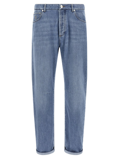 Logo embroidery denim jeans Jeans