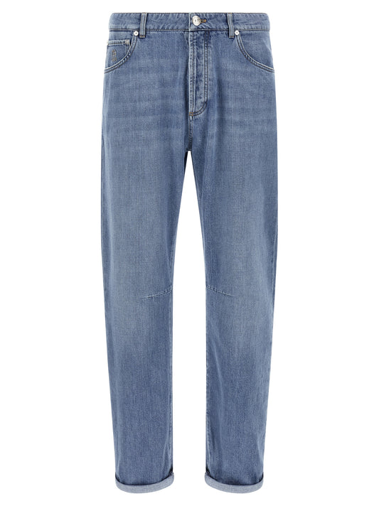 Logo embroidery denim jeans Jeans