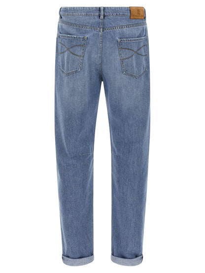 Logo embroidery denim jeans Jeans