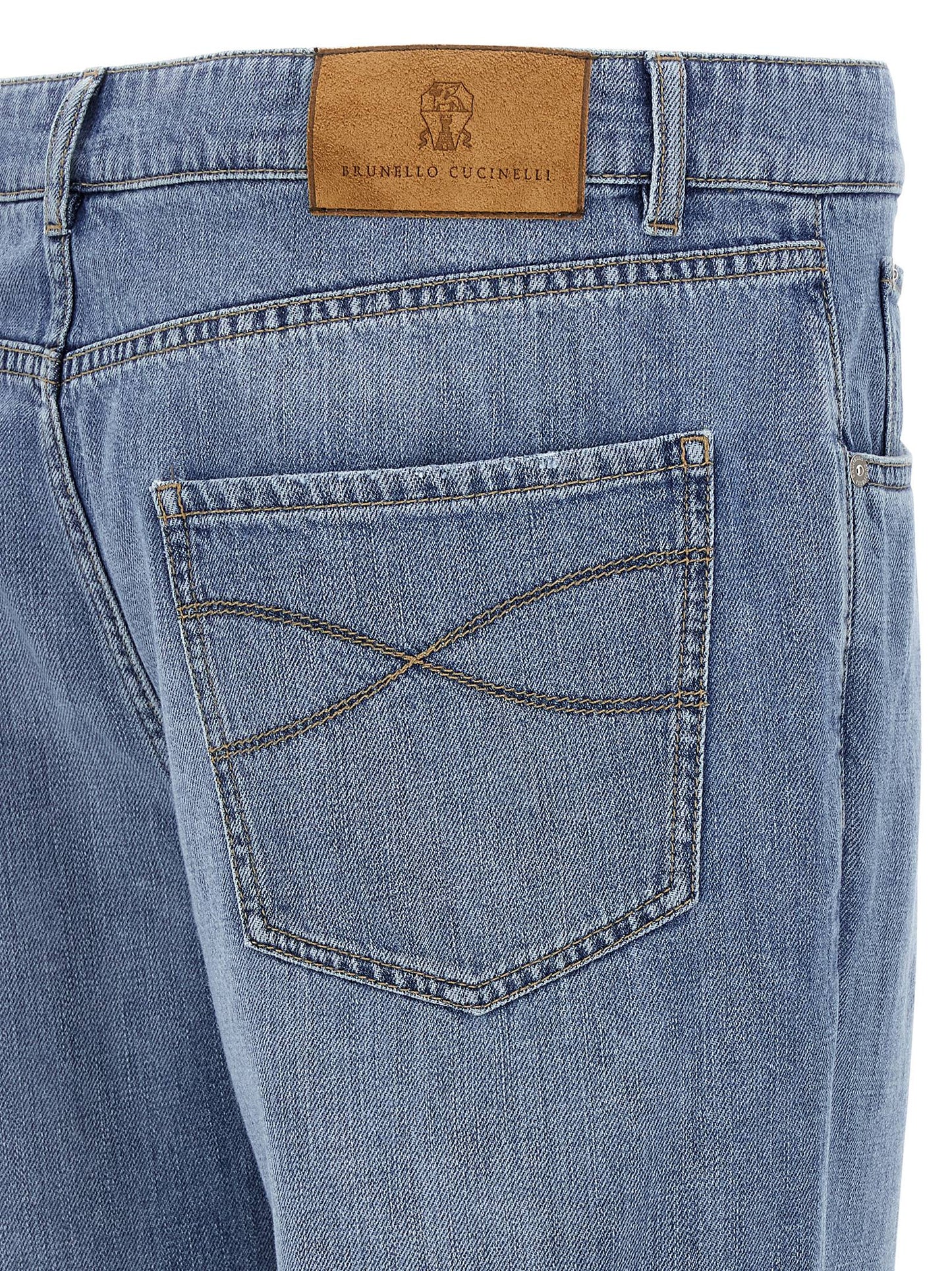 Logo embroidery denim jeans Jeans