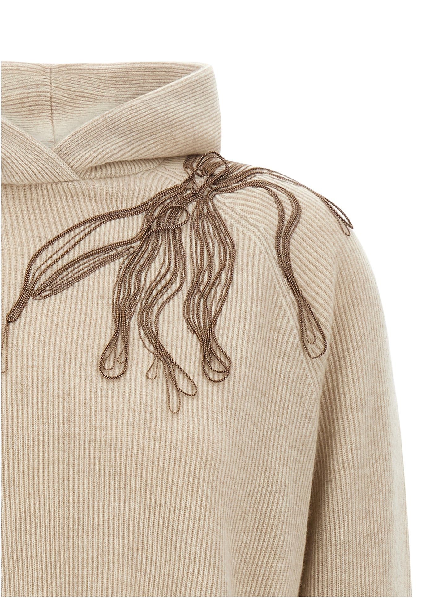 'Shiny Flower Embroidery' sweater Sweater, cardigans