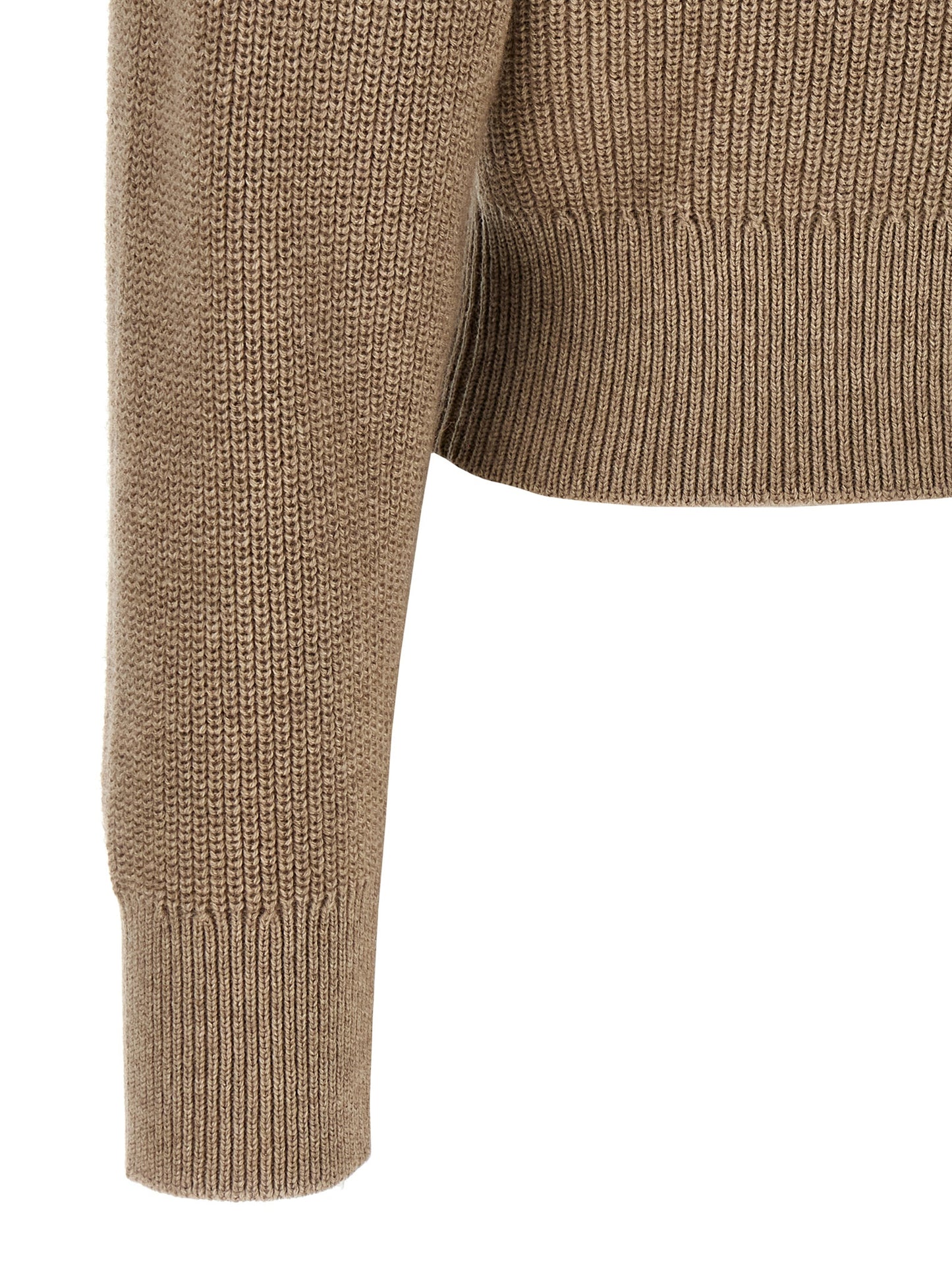 'Shiny Flap Detail' cropped cardigan Sweater, cardigans