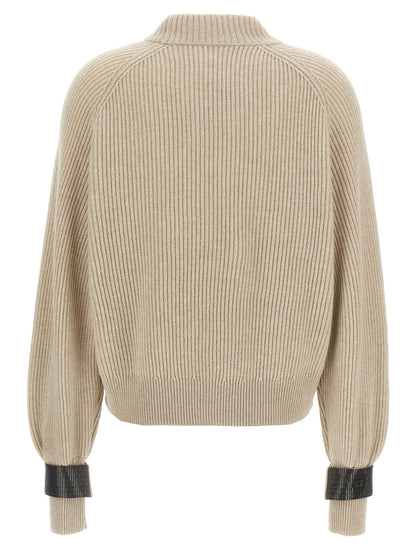 'Monile' cuffs sweater Sweater, cardigans