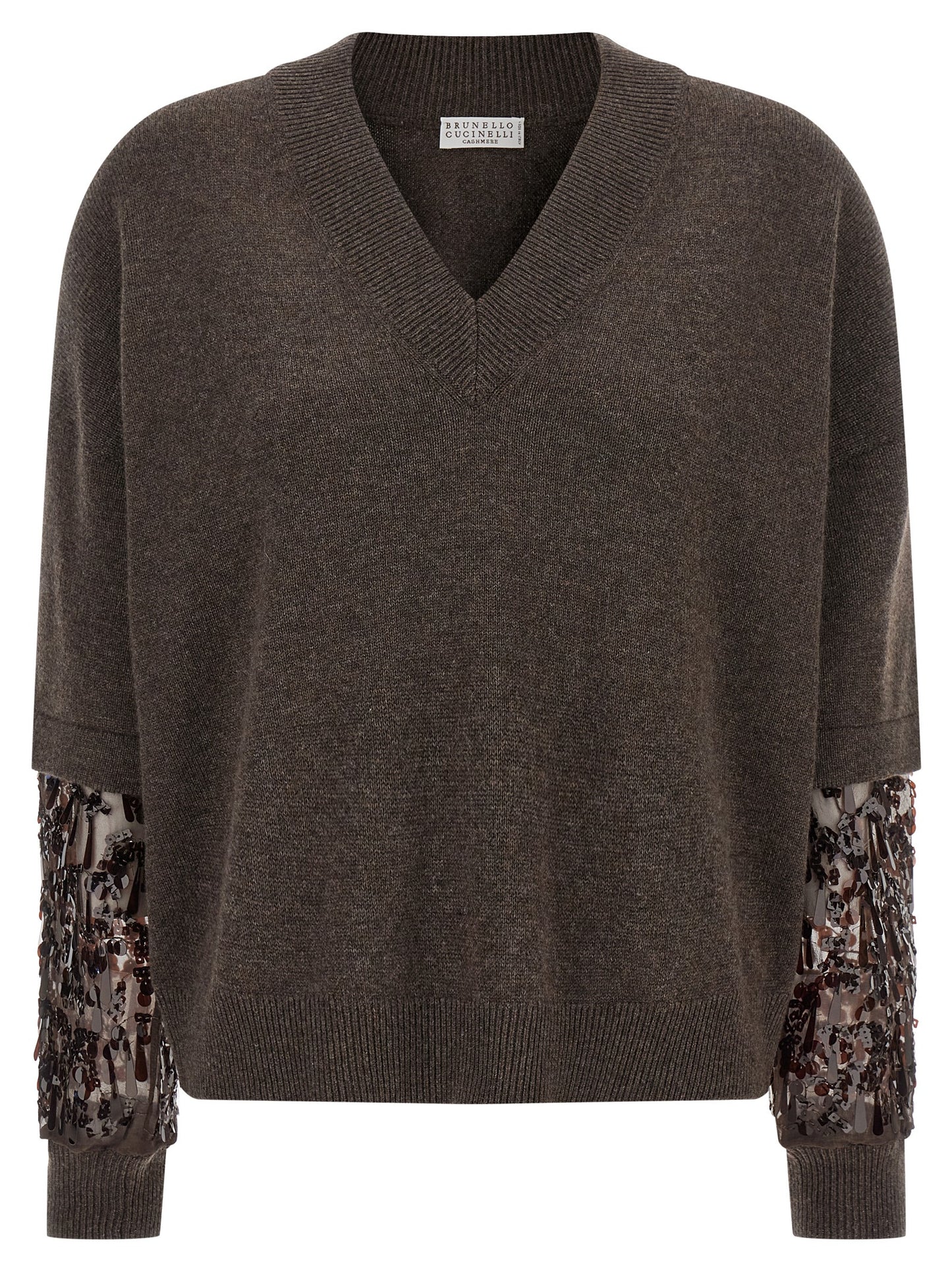Sequin sleeve sweater Sweater, cardigans