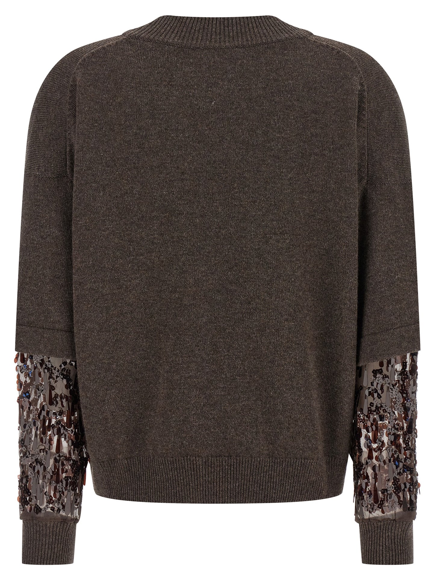 Sequin sleeve sweater Sweater, cardigans