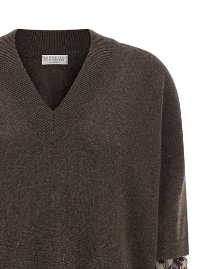 Sequin sleeve sweater Sweater, cardigans