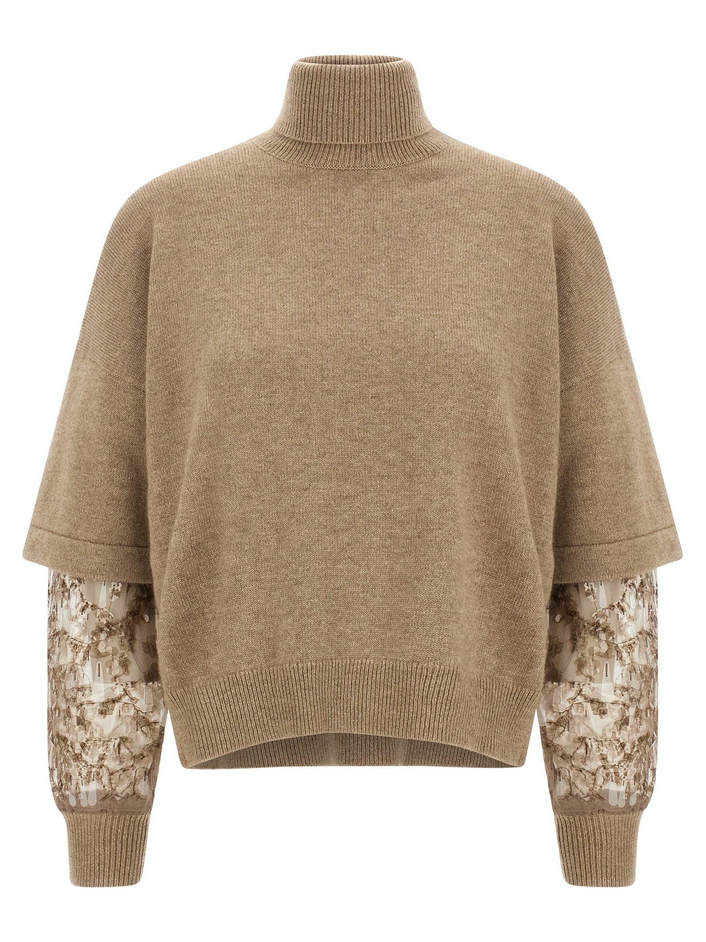 Sequin sleeve sweater Sweater, cardigans