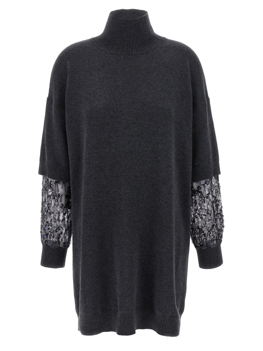 Sequin sleeve dress Dresses