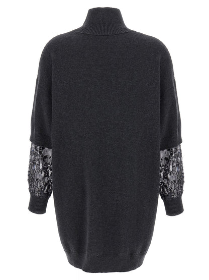 Sequin sleeve dress Dresses