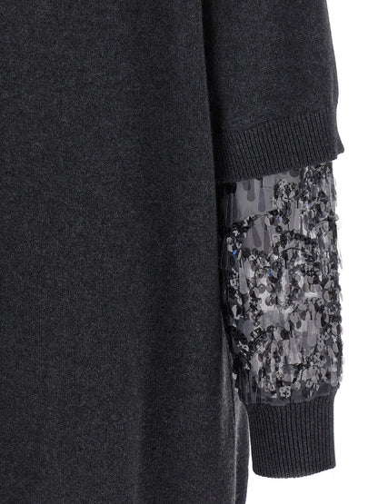 Sequin sleeve dress Dresses