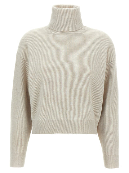 Ribbed turtleneck sweater Sweater, cardigans